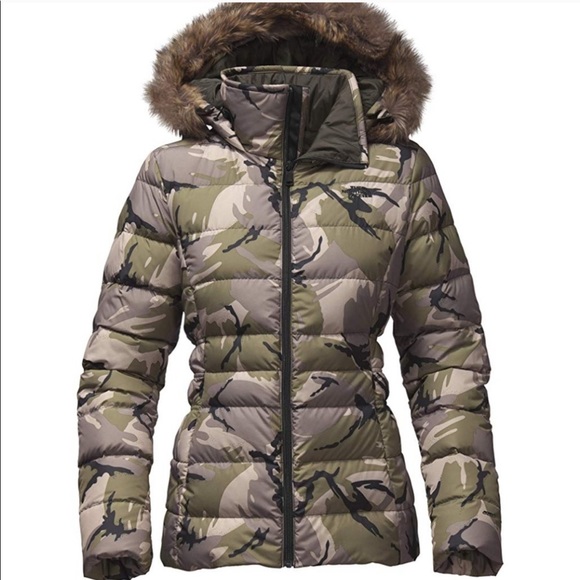 north face gotham faux fur